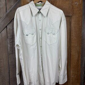 Vintage Rockmount Western White Button Down Size XL